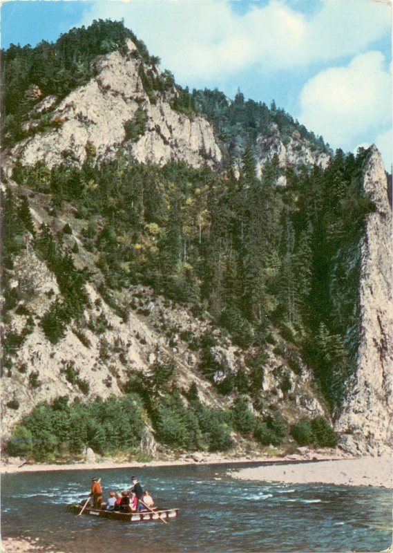 Pieniny przełom Dunajca widokówka