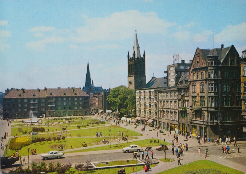 Bytom pl. P. Maciejowskiej widokówka