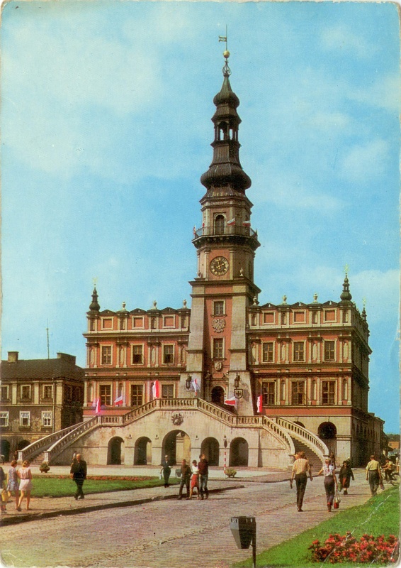 Zamość ratusz widokówka