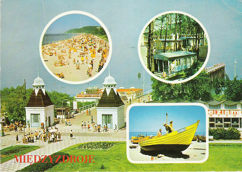 Międzyzdroje pocztówka molo 
