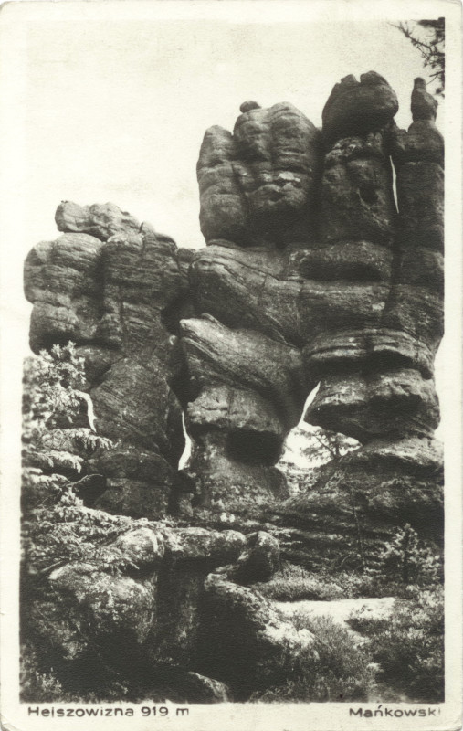 widokówka Szczeliniec Góry Stołowe