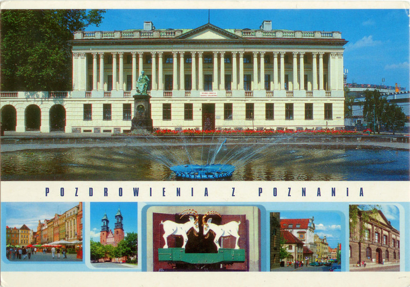 Poznań pocztówka plac Wolności