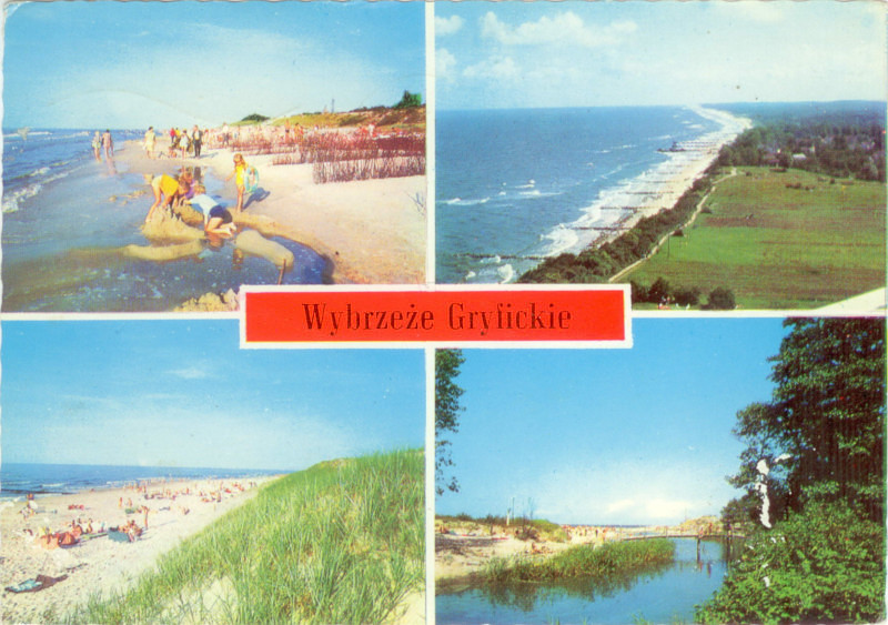 Bałtyk Mrzeżyno Niechorze Pogorzelica pocztówka 