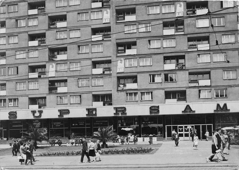 Zabrze Supersam widokówka