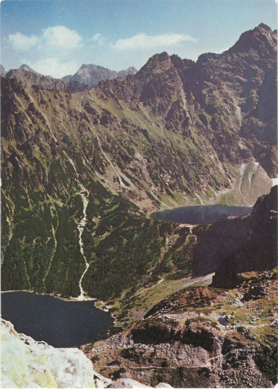 Tatry Morskie Oko, Czarny Staw widokówka