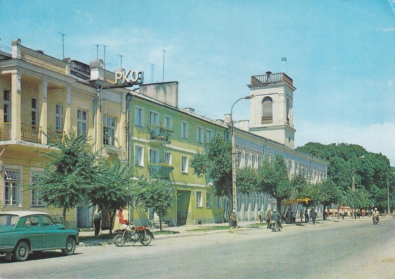 Suwałki ulica Kościuszki pocztówka