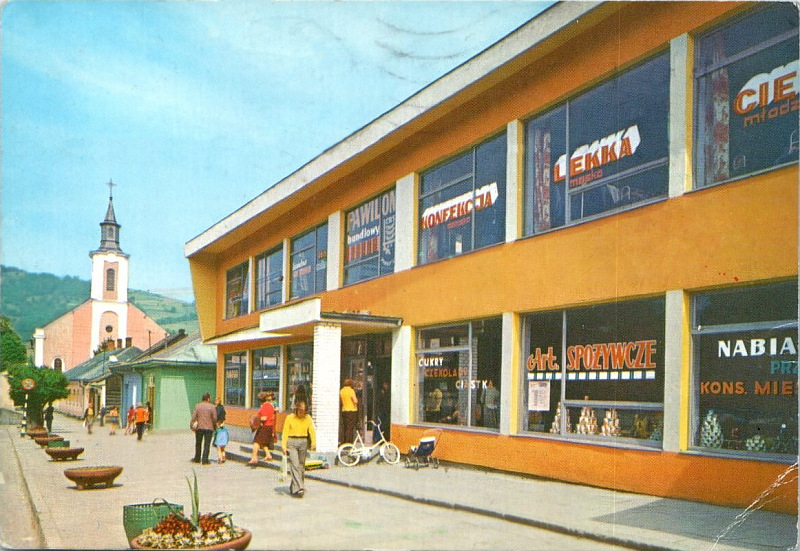 Piwniczna pawilon handlowy pocztówka